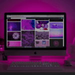 a computer on a desk